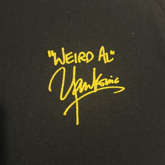 Weird Al Concert Shirt Size Small Weird Al Top 2022 Weird Al Tour Shirt Band Tee - Picture 3 of 8